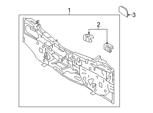 2018 Toyota Corolla iM Rear Body Diagram