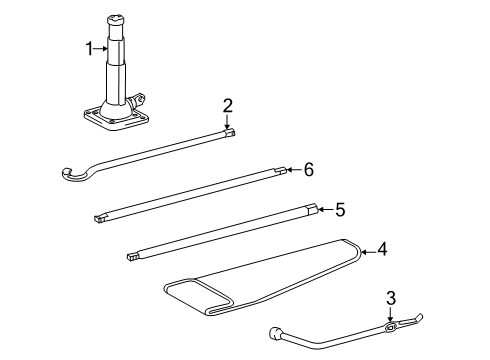 2025 Toyota Tacoma Jack & Components Diagram 2 - Thumbnail