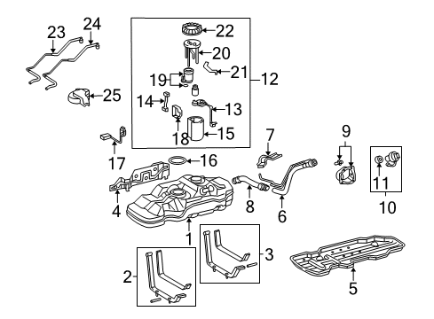 2012 Toyota Tacoma Fuel Supply Diagram