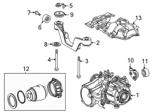 2025 Toyota Highlander Axle & Differential - Rear Diagram 3 - Thumbnail