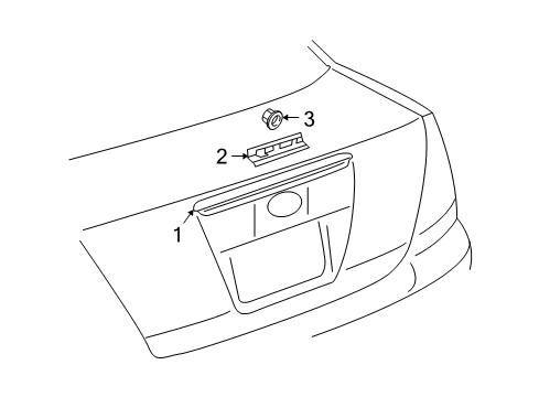2010 Scion tC High Mount Lamps Diagram