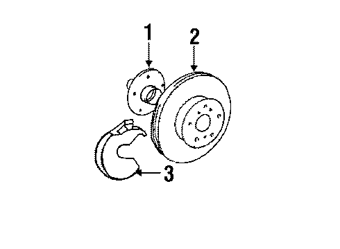 1984 Toyota Camry Front Brakes Diagram