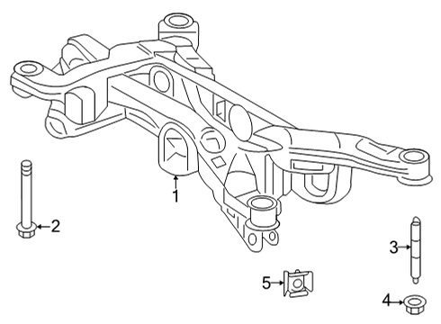 2024 Toyota Corolla Cross Suspension Mounting - Rear Diagram 2 - Thumbnail