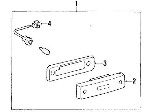 1988 Toyota Tercel Side Marker Lamps - Headlights Diagram 2 - Thumbnail