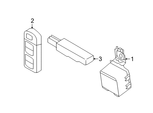 2018 Toyota Yaris iA Keyless Entry Components Diagram