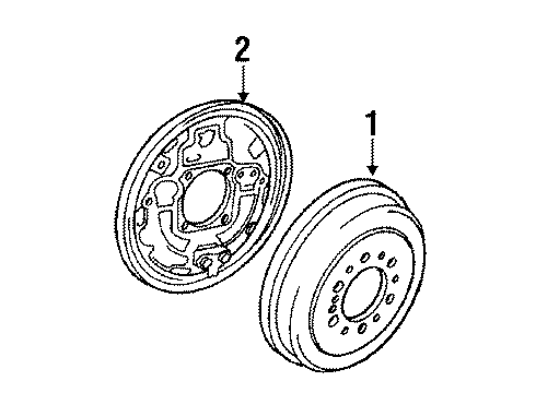 1990 Toyota 4Runner Rear Brakes Diagram