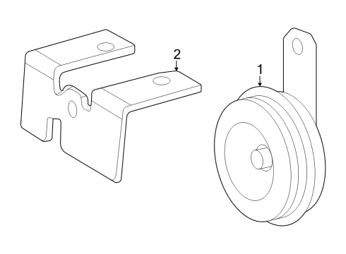 2025 Toyota bZ4X Horn Diagram