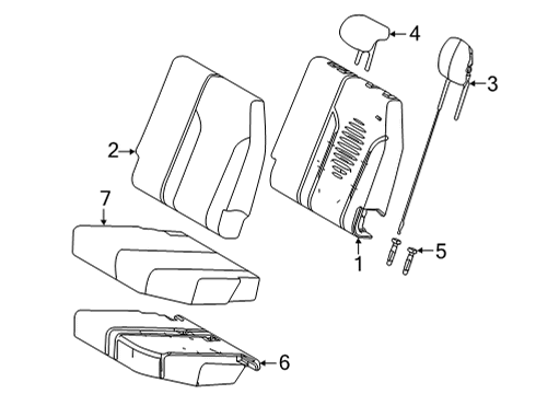 2025 Toyota Sienna Third Row Seats Diagram 3 - Thumbnail