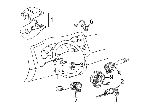 2004 Toyota RAV4 Switches - Electrical Diagram 2 - Thumbnail