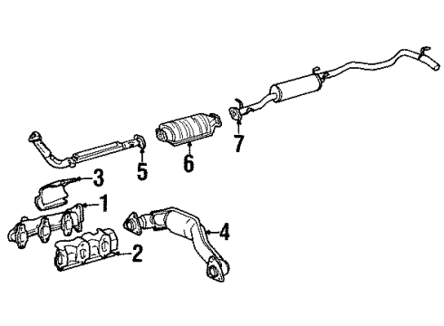 1993 Toyota T100 Intake Plenum Diagram for 17109-35030