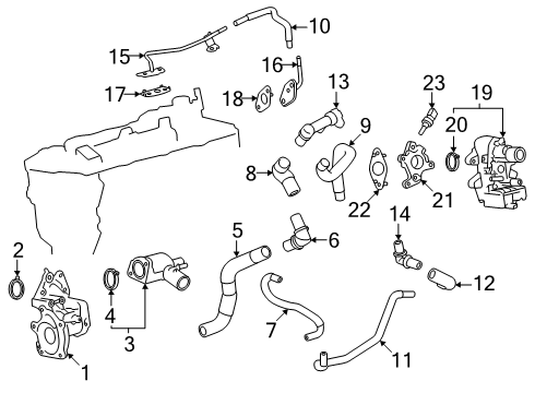 2025 Toyota Land Cruiser Hoses, Lines & Pipes Diagram