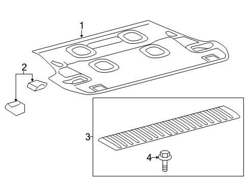 2014 Toyota Land Cruiser Interior Trim - Rear Body Diagram