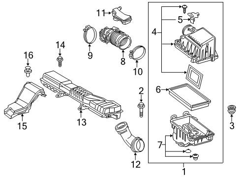 2021 Toyota Corolla Connector Tube, Front Lower Diagram for 17752-F2010