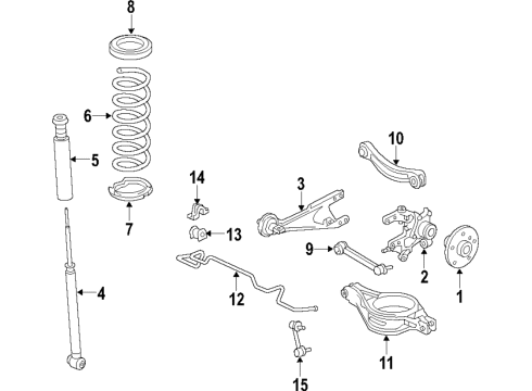 2017 Toyota Prius Prime Lower Control Arm - Rear Diagram