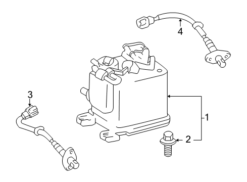 2000 Toyota Tundra Vapor Canister Diagram 2 - Thumbnail