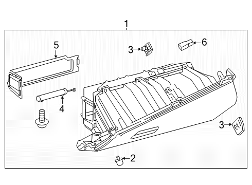 2025 Toyota Camry Glove Box Diagram