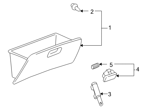 2008 Toyota Corolla Glove Box Diagram