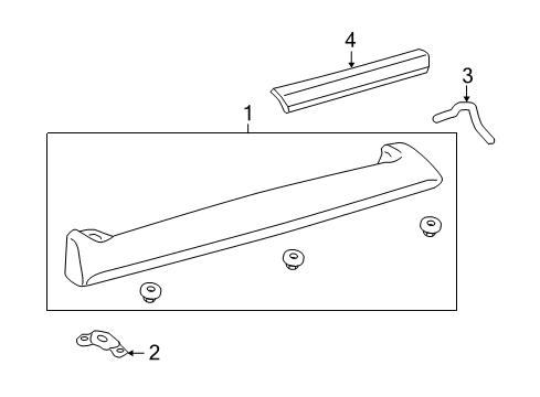 2007 Toyota Land Cruiser Rear Spoiler Diagram