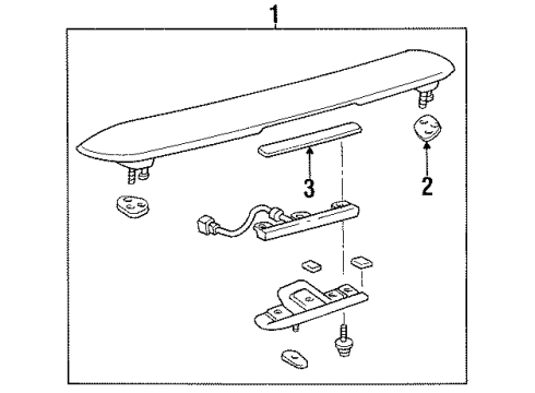 1992 Toyota Camry Rear Spoiler Diagram