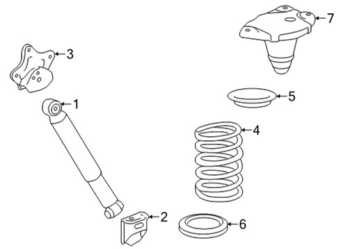 2025 Toyota Sienna Shocks & Components Diagram 2 - Thumbnail
