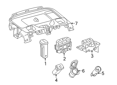 2025 Toyota Corolla Console Diagram