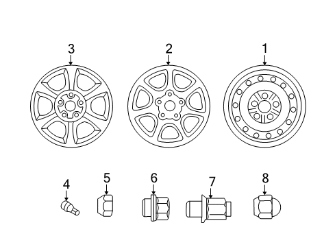 2003 Toyota Solara Wheels Diagram