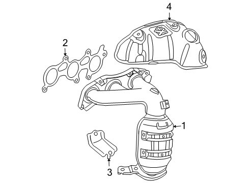2010 Toyota RAV4 Exhaust Manifold Diagram 2 - Thumbnail