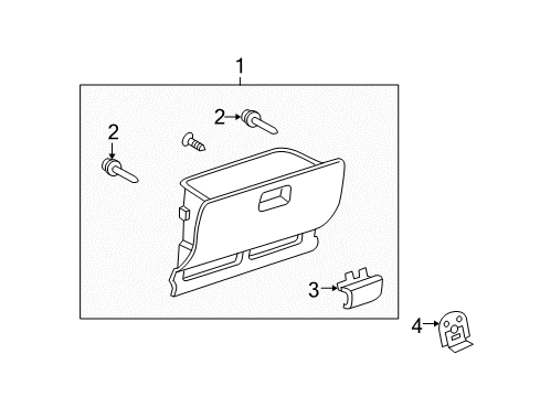 2004 Scion xA Glove Box Diagram