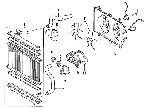 2010 Toyota Avalon Cooling System Diagram