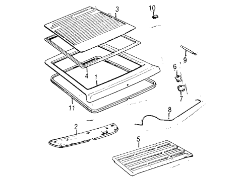 1986 Toyota Celica Gate & Hardware Diagram 2 - Thumbnail
