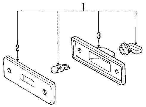 1989 Toyota Tercel Side Marker Lamps - Headlights Diagram 2 - Thumbnail