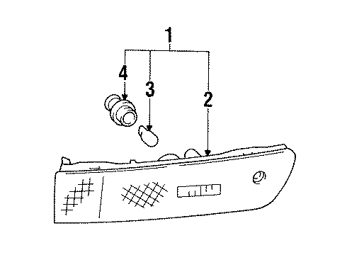 1992 Toyota Camry Side Marker Lamps Diagram
