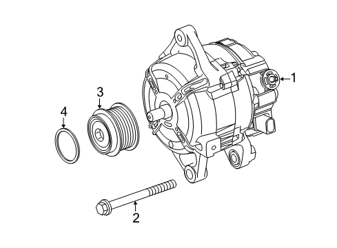 2016 Toyota Corolla Alternator Diagram for 27060-0T230
