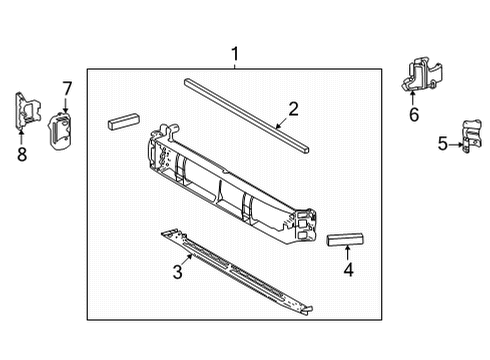 2025 Toyota Highlander Ducts & Louver Diagram
