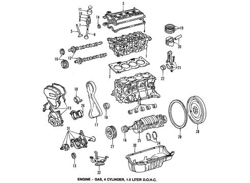 1998 Toyota Tercel Engine Mounting Diagram