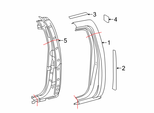 2019 Toyota Tacoma Side Panel & Components Diagram 2 - Thumbnail