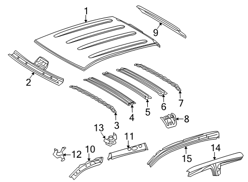 2020 Toyota Tundra Roof & Components Diagram 2 - Thumbnail