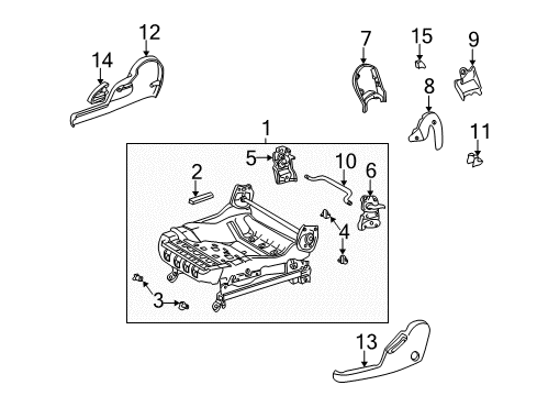 2003 Toyota Matrix Tracks & Components Diagram 2 - Thumbnail