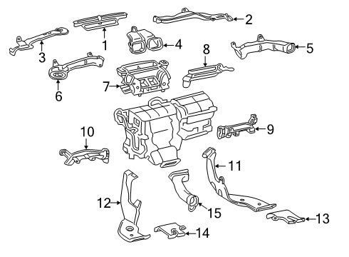 2024 Toyota RAV4 Prime Ducts Diagram