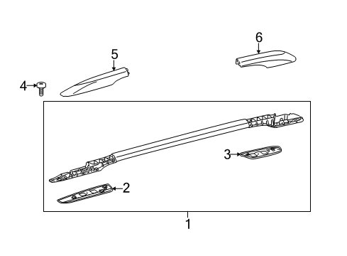 2015 Toyota Sienna Luggage Carrier Diagram 2 - Thumbnail