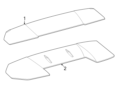 2024 Toyota bZ4X Rear Spoiler Diagram