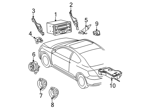 2007 Scion tC Sound System Diagram