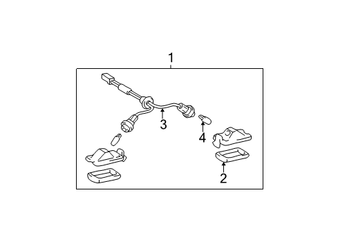 2005 Toyota Solara License Lamps Diagram