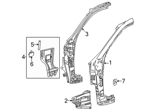 2025 Toyota Tundra Hinge Pillar Diagram 2 - Thumbnail