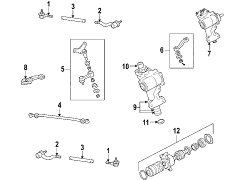 1984 Toyota Celica Steering Gear & Linkage Diagram 3 - Thumbnail