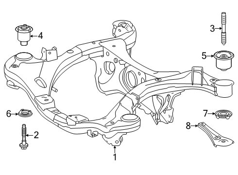 2025 Toyota Crown Signia Rear Suspension Diagram