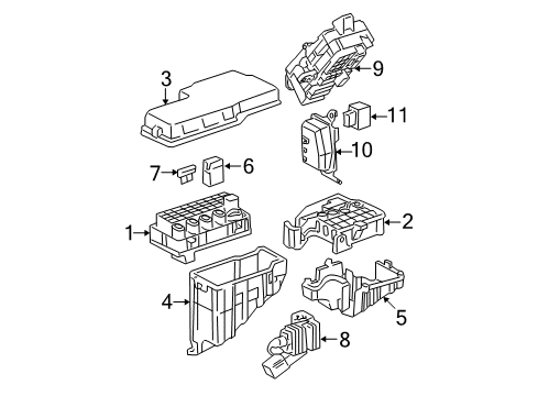 2002 Toyota Camry Electrical Components Diagram