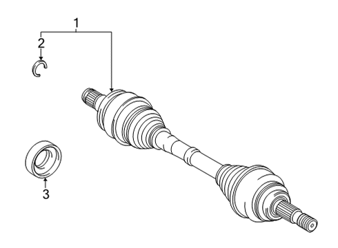 2025 Toyota Mirai Drive Axles - Rear Diagram