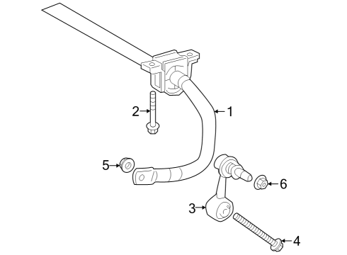 2025 Toyota Corolla Stabilizer Bar & Components Diagram 8 - Thumbnail