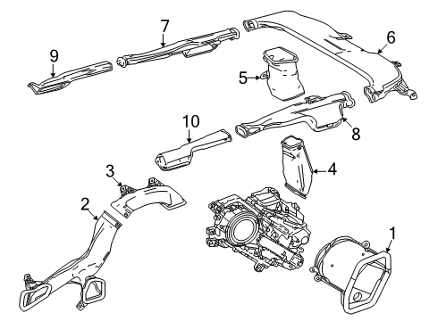 2025 Toyota Land Cruiser Ducts Diagram